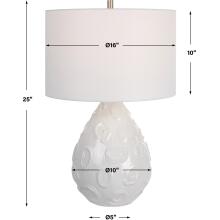 Loop-White Glaze Table Lamp