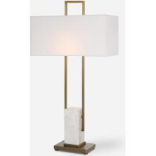 Column-White Marble Table Lamp