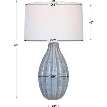 Veston-Blue Glaze Table Lamp