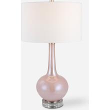 Rosa-Pink Glass Table Lamp