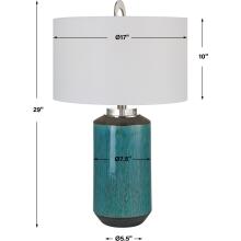 Maui-Aqua Blue Table Lamp