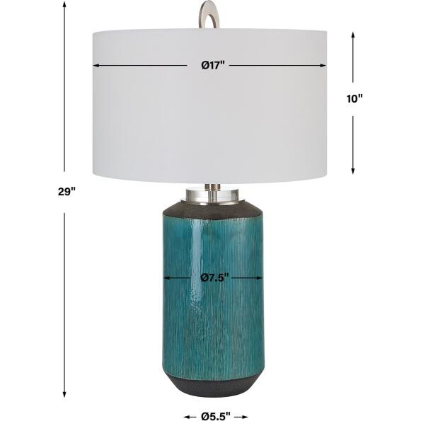 Maui Aqua Blue Table Lamp