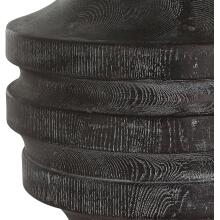 Timber-Carved Wood Table Lamp