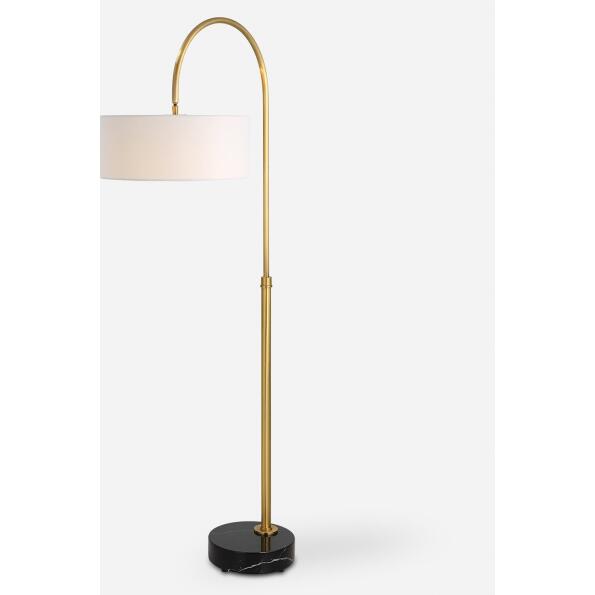 Huxford-Brass Arch Floor Lamp