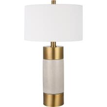 Adelia-Ivory & Brass Table Lamp