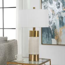 Adelia-Ivory & Brass Table Lamp