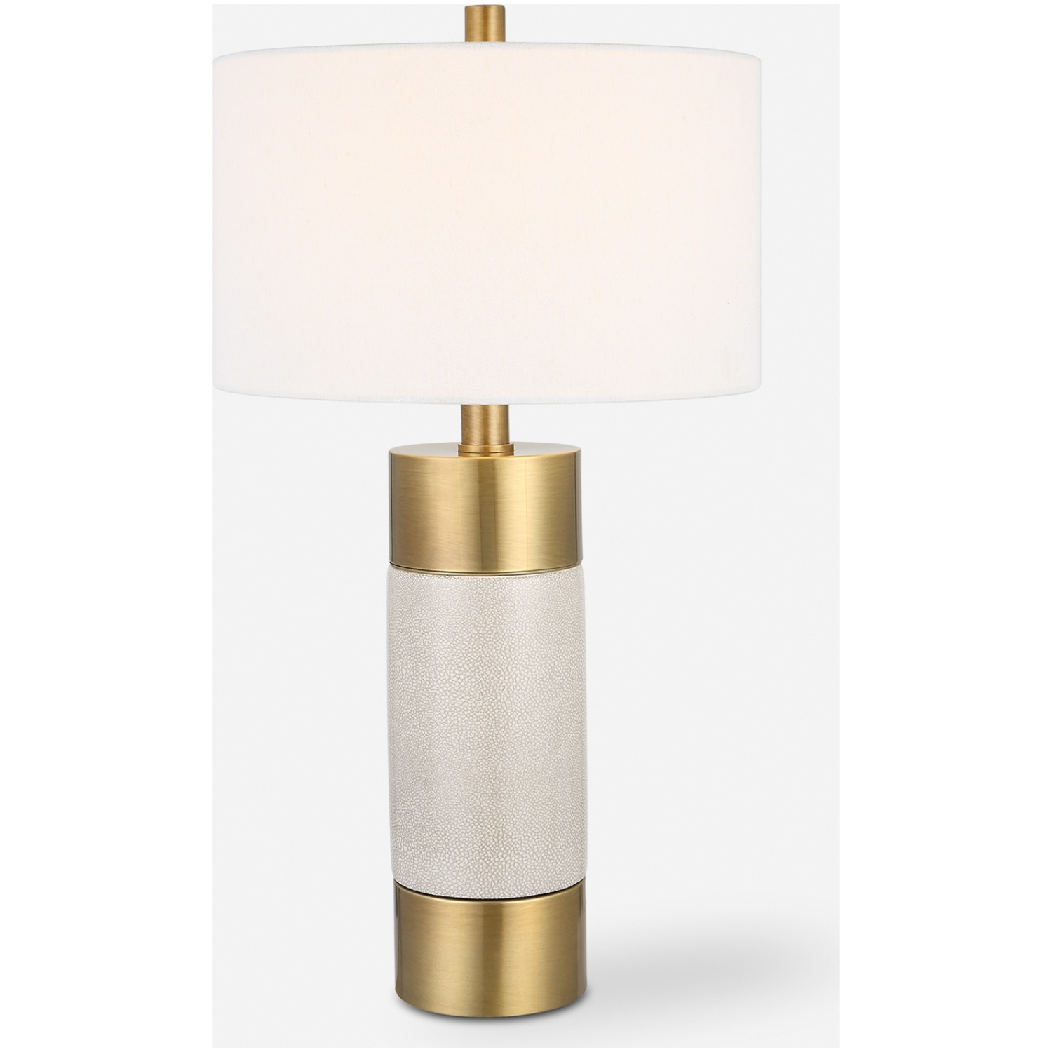Adelia-Ivory &Amp; Brass Table Lamp