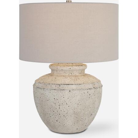 Artifact-Aged Stone Table Lamp