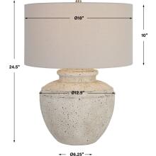 Artifact-Aged Stone Table Lamp