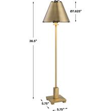Pilot-Brass Floor Lamp