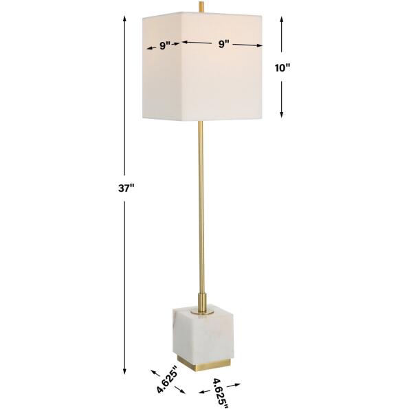 Escort Brass Buffet Lamp