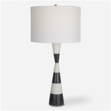 Bandeau-Banded Stone Table Lamp