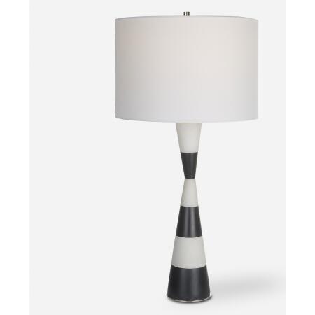 Bandeau-Banded Stone Table Lamp