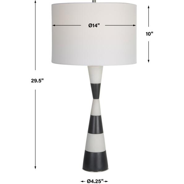 Bandeau Banded Stone Table Lamp