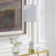 Turret-Gold Buffet Lamp