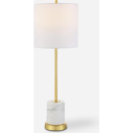 Turret-Gold Buffet Lamp