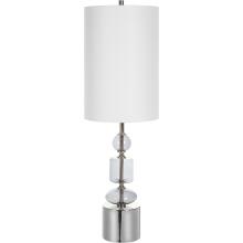 Stratus-Gray Glass Buffet Lamp