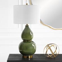 Gourd-Green Table Lamp