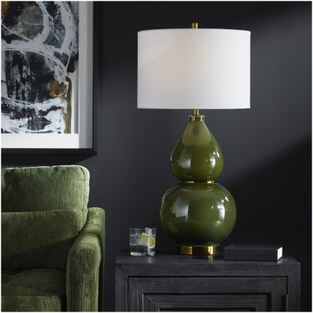 Uttermost Gourd Green Table Lamp