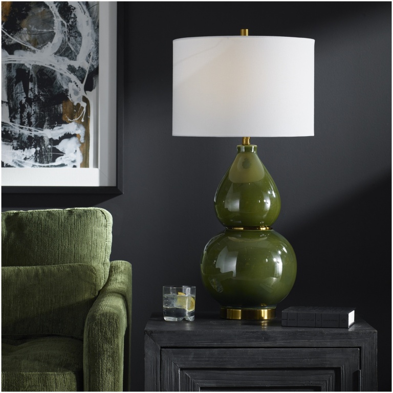 Uttermost Gourd Green Table Lamp