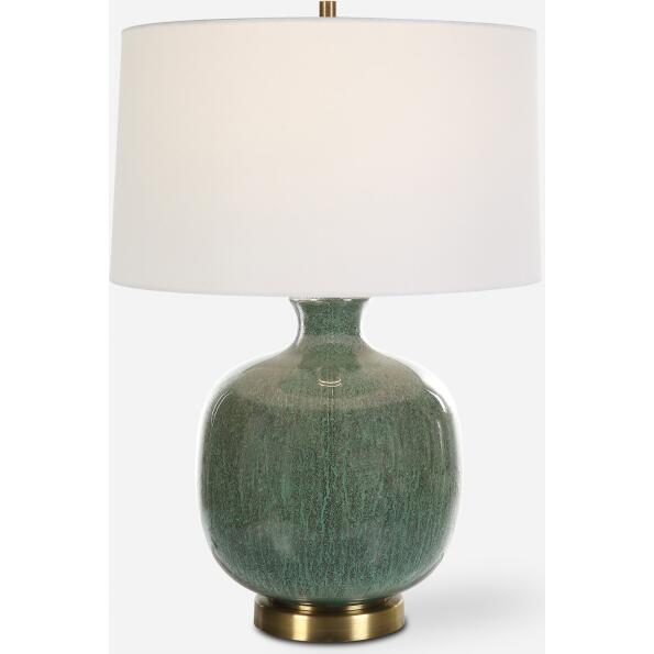 Nataly-Aged Green Table Lamp