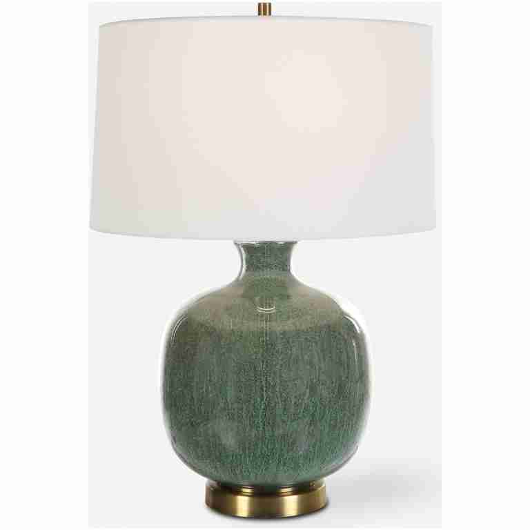 Nataly-Aged Green Table Lamp