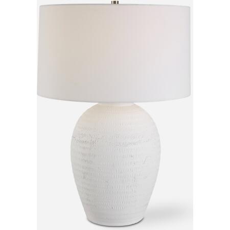 Reyna-Chalk White Table Lamp