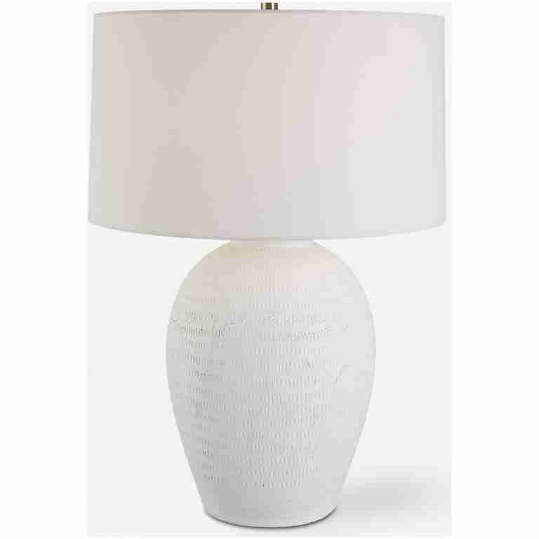 Reyna-Chalk White Table Lamp