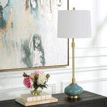 Kaimana-Aged Blue Buffet Lamp