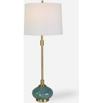 Kaimana-Aged Blue Buffet Lamp