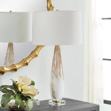Lyra-White & Gold Table Lamp