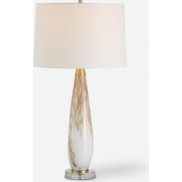 Lyra-White & Gold Table Lamp