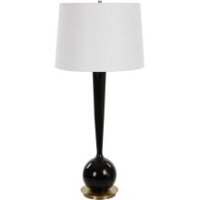 Brielle-Polished Black Table Lamp