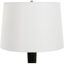 Brielle-Polished Black Table Lamp