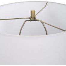 Brielle-Polished Black Table Lamp