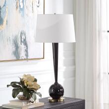 Brielle-Polished Black Table Lamp