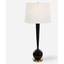 Brielle-Polished Black Table Lamp