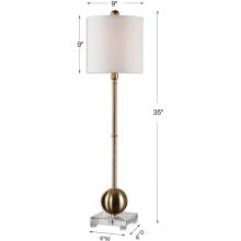 Laton-Brass Buffet Lamps