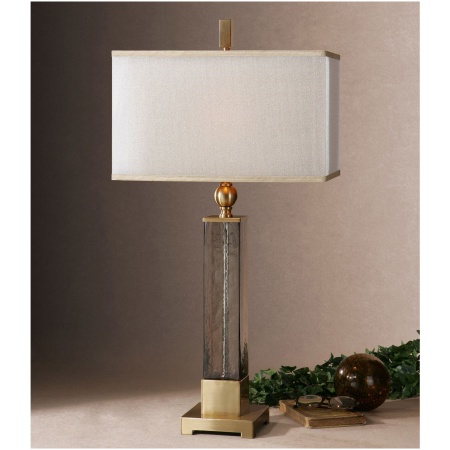 Uttermost Caecilia Amber Glass Table Lamp