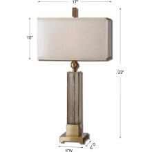 Caecilia-Amber Glass Table Lamps