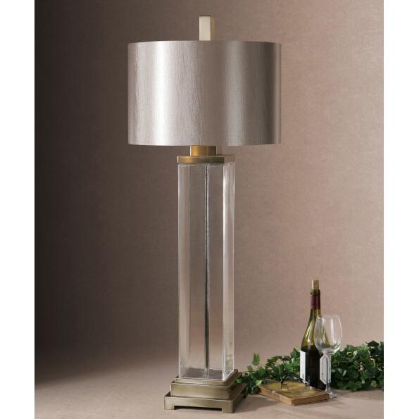 Uttermost Drustan Clear Glass Table Lamp