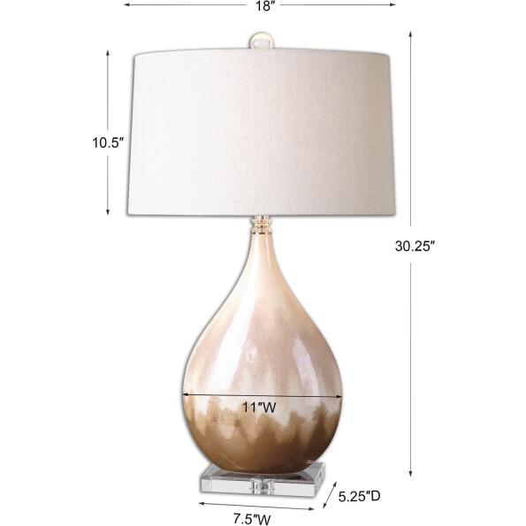 Flavian Glazed Ceramic Lamp