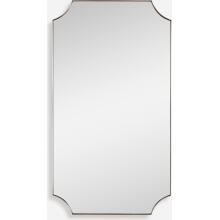 Lennox-Brass Scalloped Corner Mirror