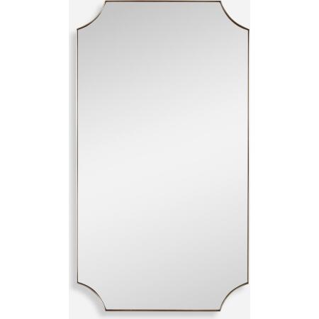 Lennox-Brass Scalloped Corner Mirror