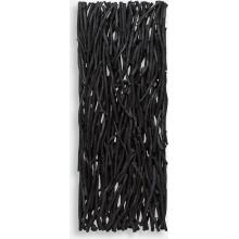 Gathered Teak-Black Wood Wall Décor
