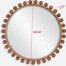 Cyra-Beaded Round Mirror