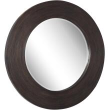 Uttermost Dutton Dark Walnut Round Mirror