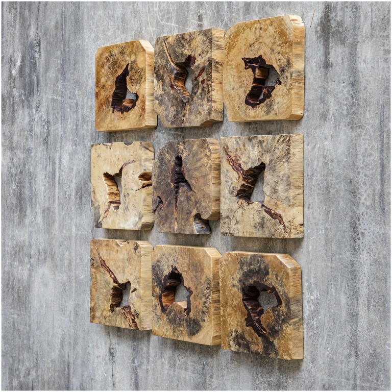 Bahati Wood Wall Décor In Natural