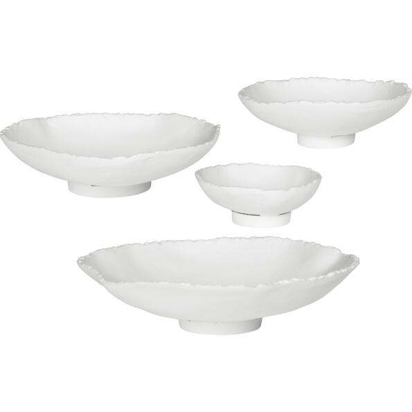 Lucky Coins White Metal Wall Bowls
