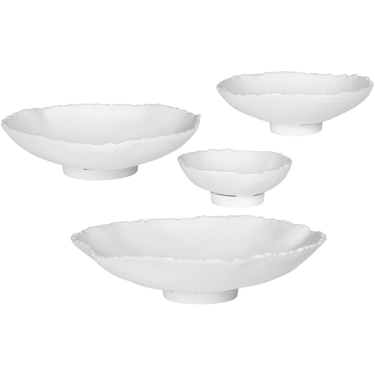 Lucky Coins White Metal Wall Bowls